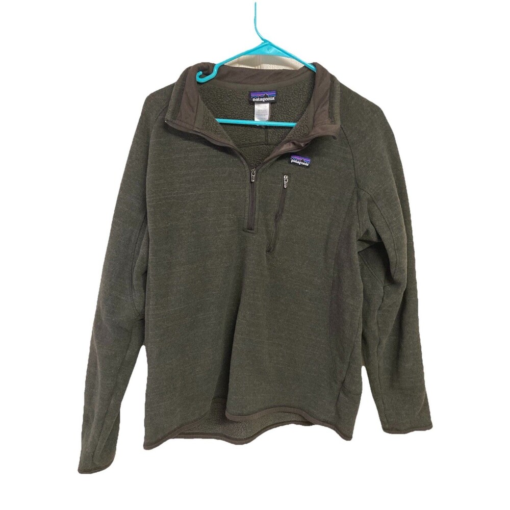Men's Patagonia Better Sweater 1/4 Zip Brown Size Large